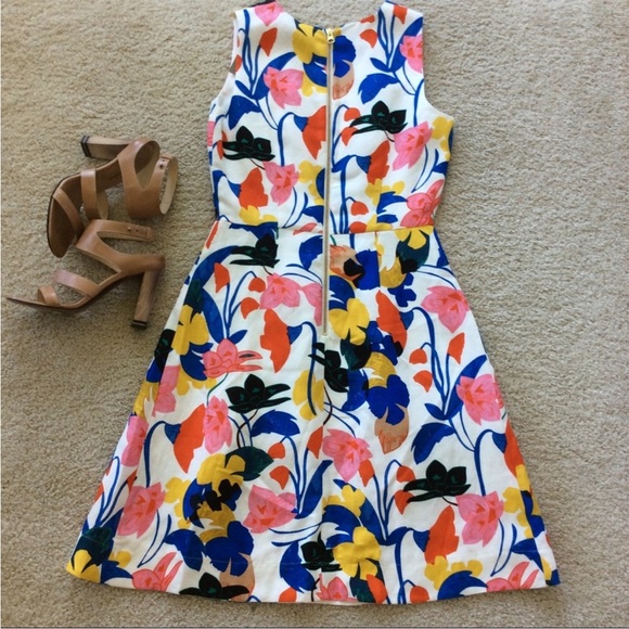 J. Crew A Line Dress in Morning Floral - Picture 5 of 6